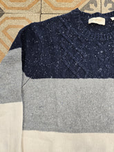 Carica l'immagine nel visualizzatore di Gallery, Maglia Righe Larghe Melangiato Tre Colori Cotone 40%