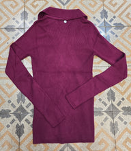 Carica l'immagine nel visualizzatore di Gallery, Maglia Costine Treccia Verticale Polo