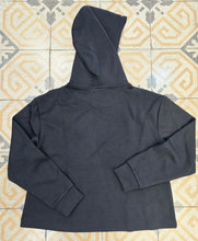 Carica l'immagine nel visualizzatore di Gallery, Felpa Cappuccio Interlock Viscosa Coulisse Strass