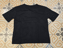 Carica l'immagine nel visualizzatore di Gallery, T-Shirt Paricollo Perle Argentate Pois