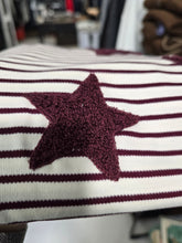 Carica l'immagine nel visualizzatore di Gallery, Felpa Rigata Barca Stelle Ricamate