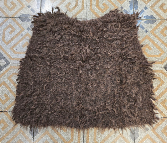 Gilet Corto Maglia Marrone Taglia Unica