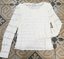 Carica l'immagine nel visualizzatore di Gallery, Maglia Pizzo Scollo Barca Aderente