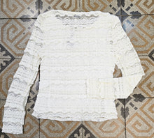 Carica l'immagine nel visualizzatore di Gallery, Maglia Pizzo Scollo Barca Aderente
