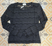 Carica l'immagine nel visualizzatore di Gallery, Maglia Pizzo Scollo Barca Aderente