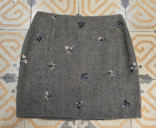 Carica l'immagine nel visualizzatore di Gallery, Minigonna Spigata Paillettes Marrone