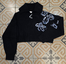 Carica l'immagine nel visualizzatore di Gallery, Maglia Corta Polo Paillettes Taglia 42