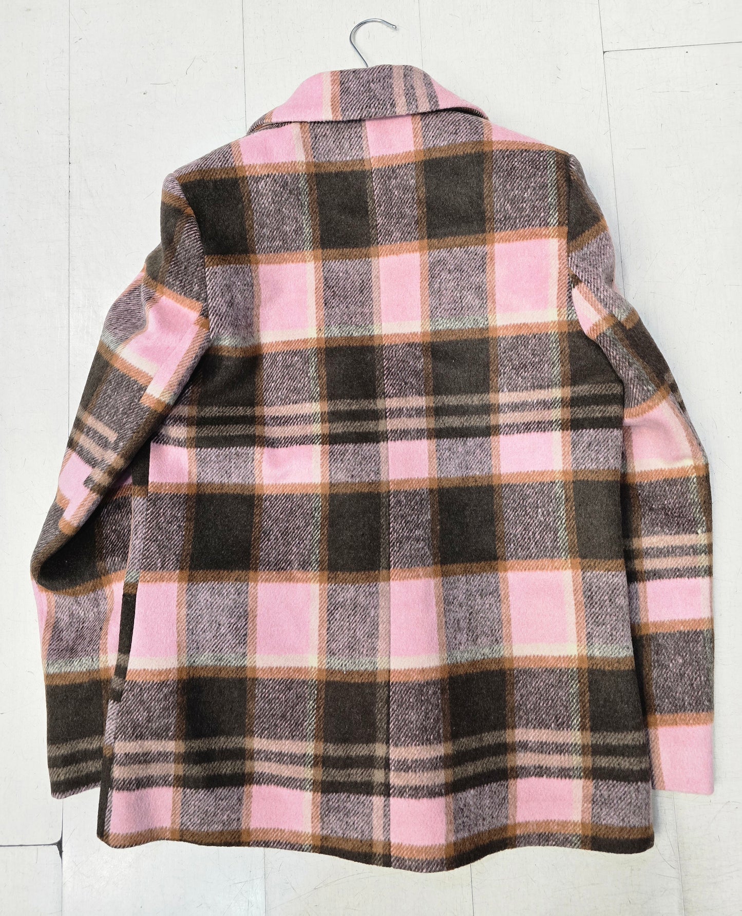 Giacca Pannetto Pesante Quadrettoni Spille Applicate