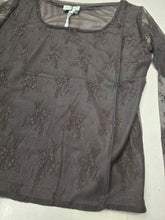 Carica l'immagine nel visualizzatore di Gallery, Maglia Pizzo Aderente Scollo Quadrato