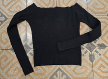Carica l'immagine nel visualizzatore di Gallery, Maglia Costine Corta Scollo Barca