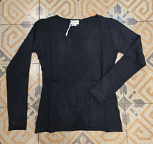 Carica l'immagine nel visualizzatore di Gallery, Maglia Scollo V Viscosa Aderente