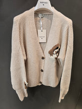 Carica l'immagine nel visualizzatore di Gallery, Cardigan Coste Ricamo Cane