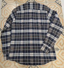 Carica l'immagine nel visualizzatore di Gallery, Camicia Flanella Cotone Quadrettoni Blu