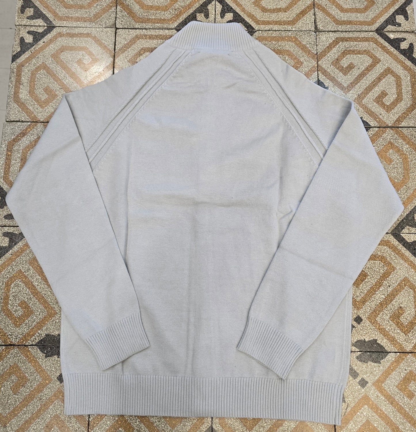 Maglia Tech Cotone Elasticizzato Collo Montante Zip