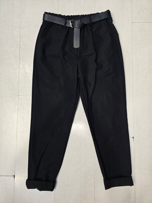 Pantalone Chinos Elastico Vita Viscosa Pesante