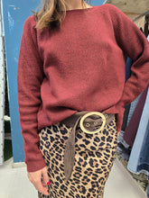 Carica l'immagine nel visualizzatore di Gallery, Maglia Paricollo Coste Bordeaux