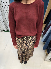 Carica l'immagine nel visualizzatore di Gallery, Maglia Paricollo Coste Bordeaux