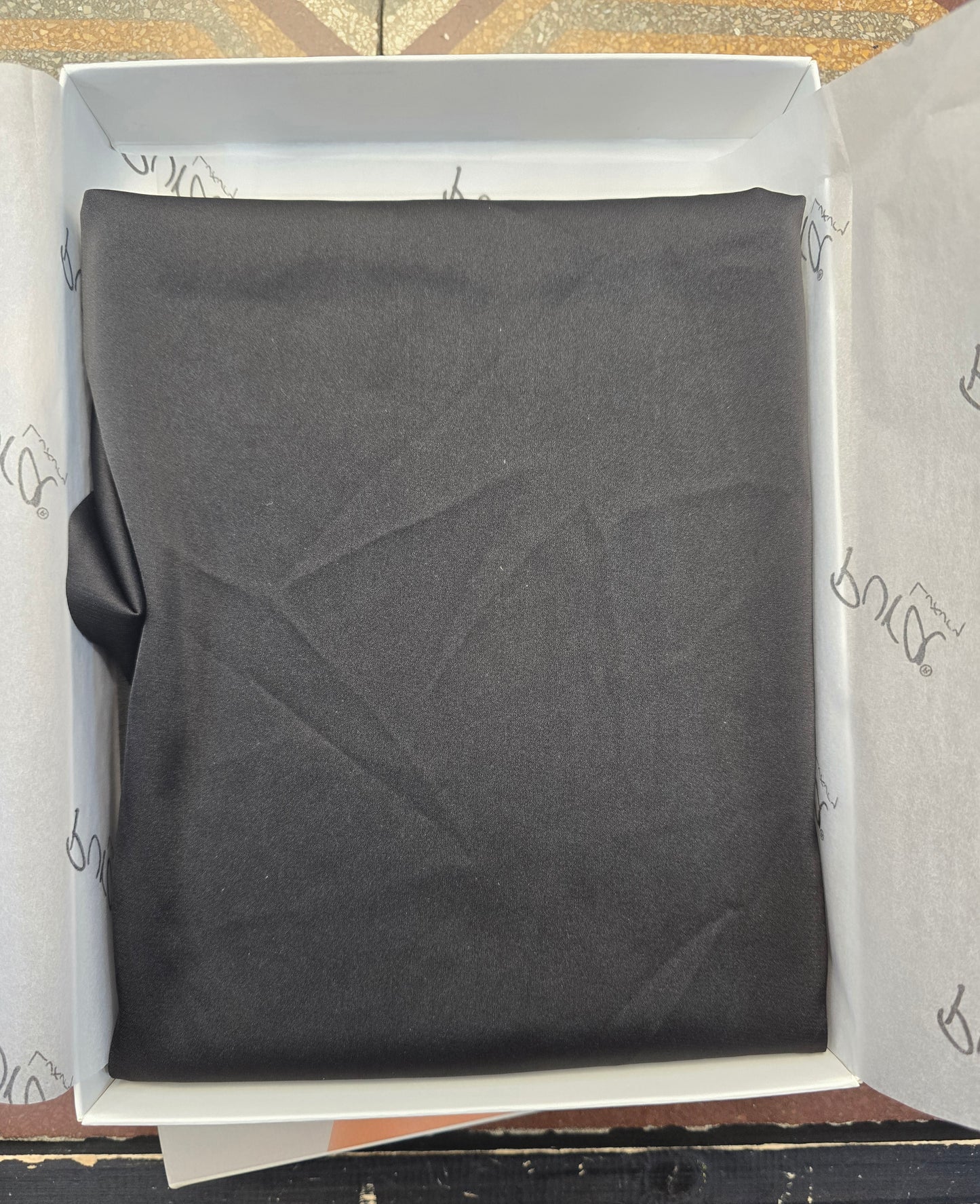 Top Satin Elasticizzato Spallina Sottile