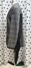 Carica l'immagine nel visualizzatore di Gallery, Blazer Check con Frange Ecopelle