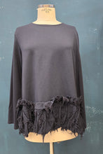 Carica l'immagine nel visualizzatore di Gallery, Maglia Cotone Svasata con Balza