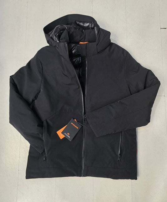 Giubbotto imbottito tessuto tecnico con cappuccio