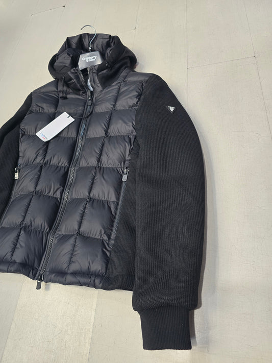 Giubbotto piumino doppio tessuto con cappuccio