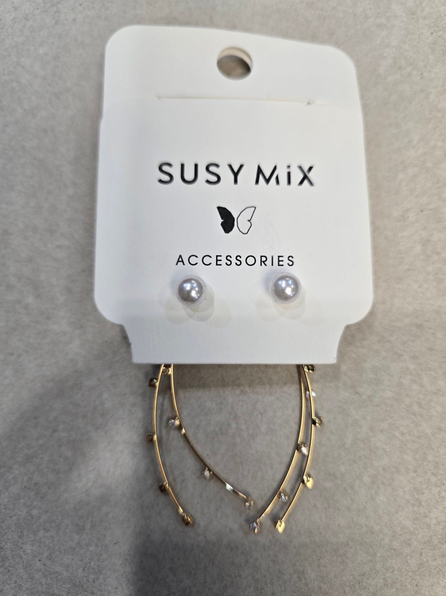 Orecchini Perle e Strass