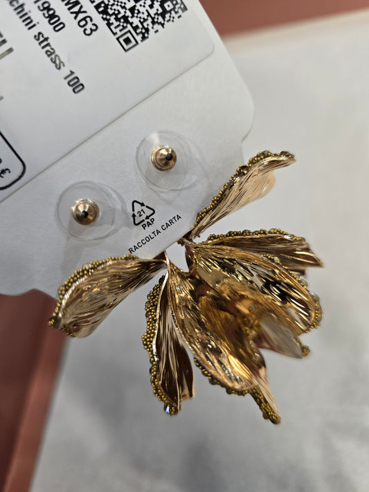 Orecchini Strass Farfalla