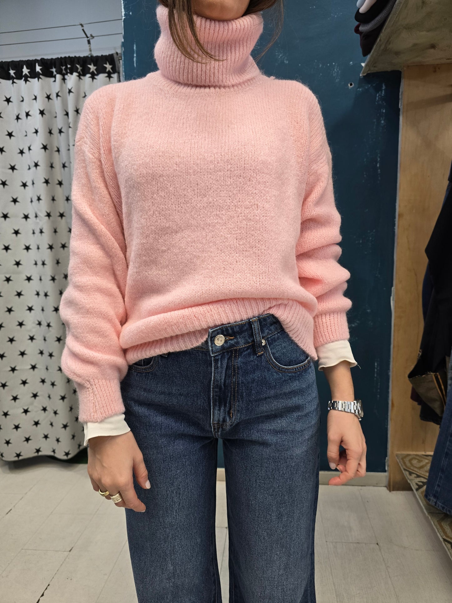 Maglia Donna Collo Alto Alpaca