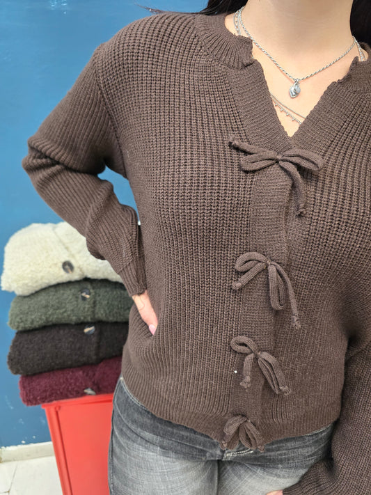 Giacca Maglia Coste Fiocchi