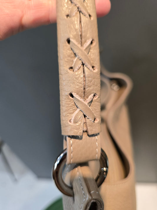 Borsa Pelle Manico Intreccio