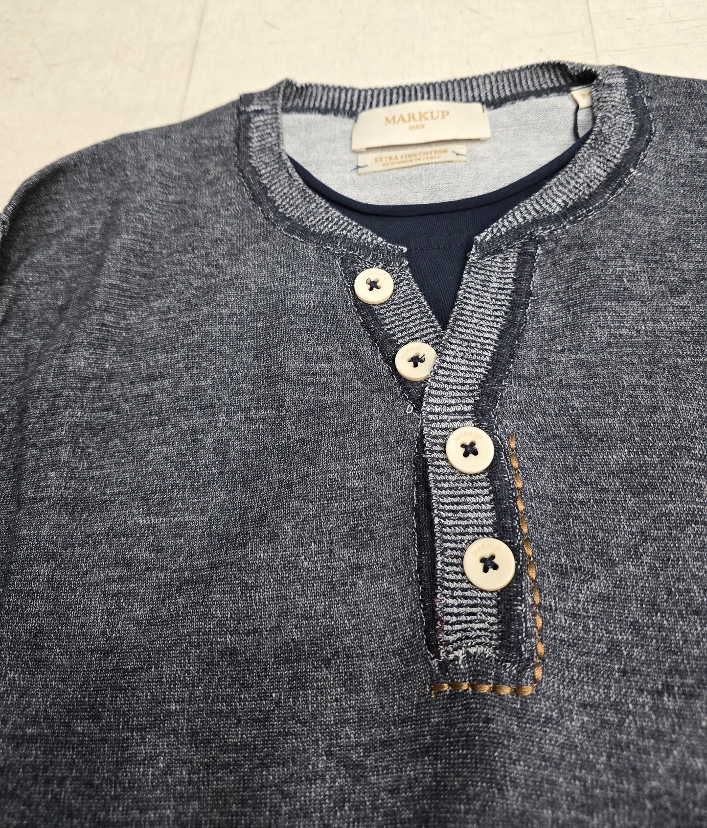 Maglia Uomo Cotone Serafino
