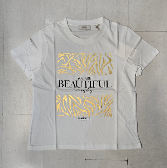 T-Shirt Donna Paricollo Stampata