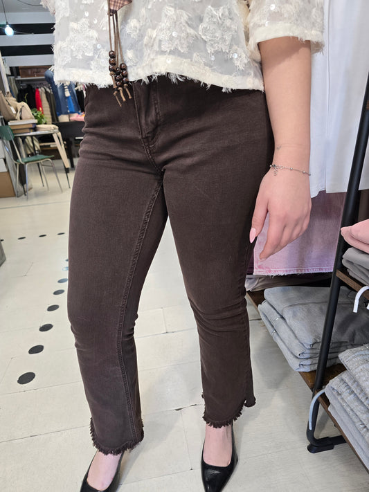 Jeans Donna Colorato Trombetta