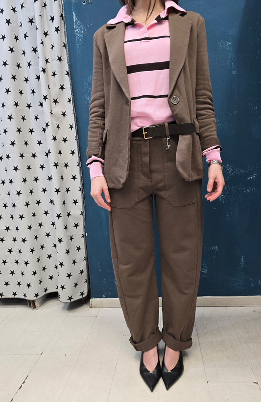 Pantalone Donna Felpa Ovetto