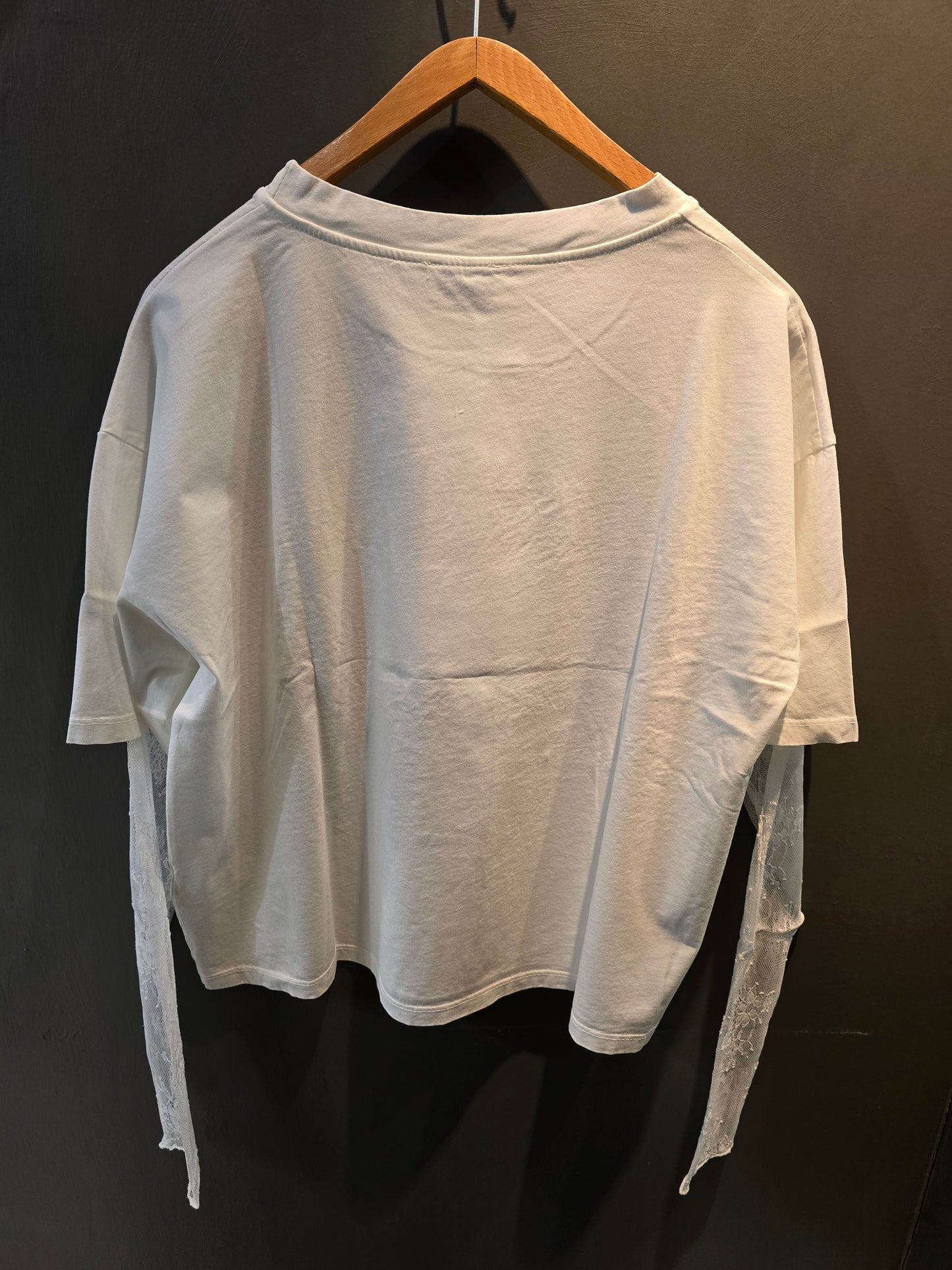 T-Shirt Donna Manica Pizzo