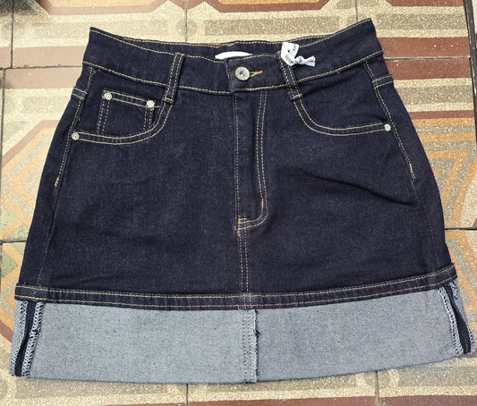 Mini Gonna Denim Rovescia