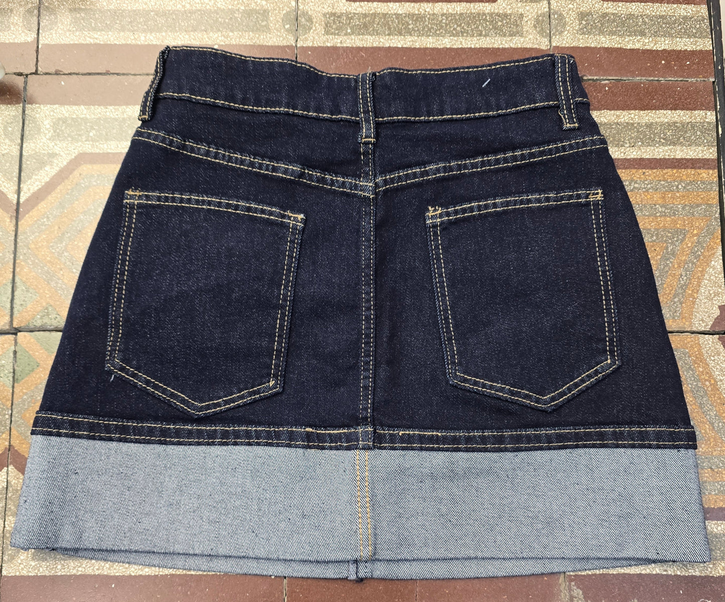 Mini Gonna Denim Rovescia