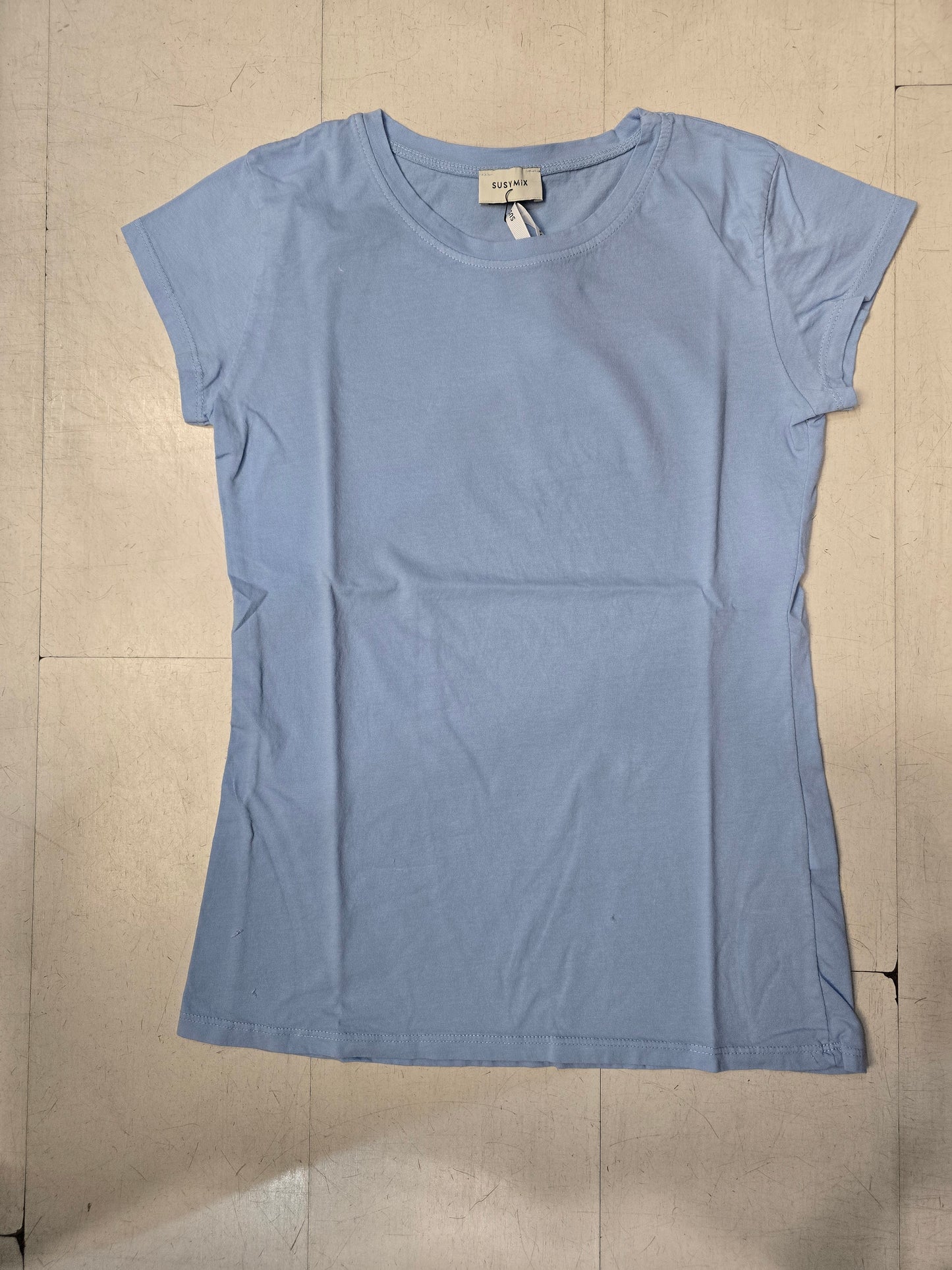 T-Shirt Donna Paricollo Basic Cotone