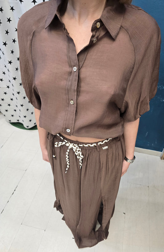 Camicia Donna Cropped