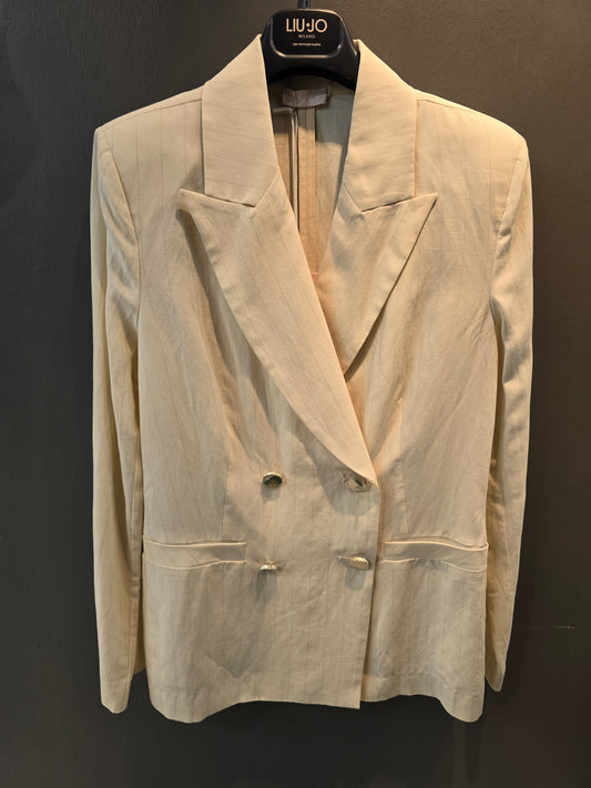 Blazer Donna Doppiopetto Gessato