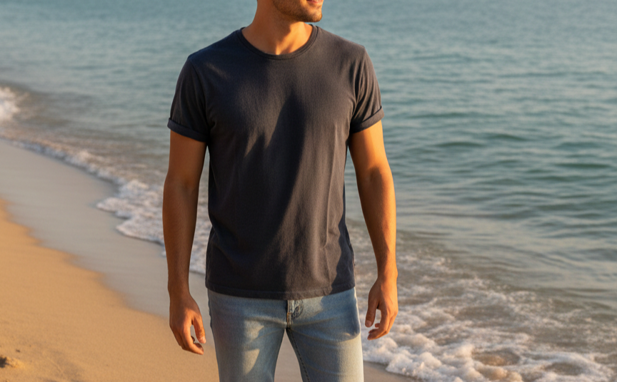 T-Shirt  Paricollo Cotone Extra Fine