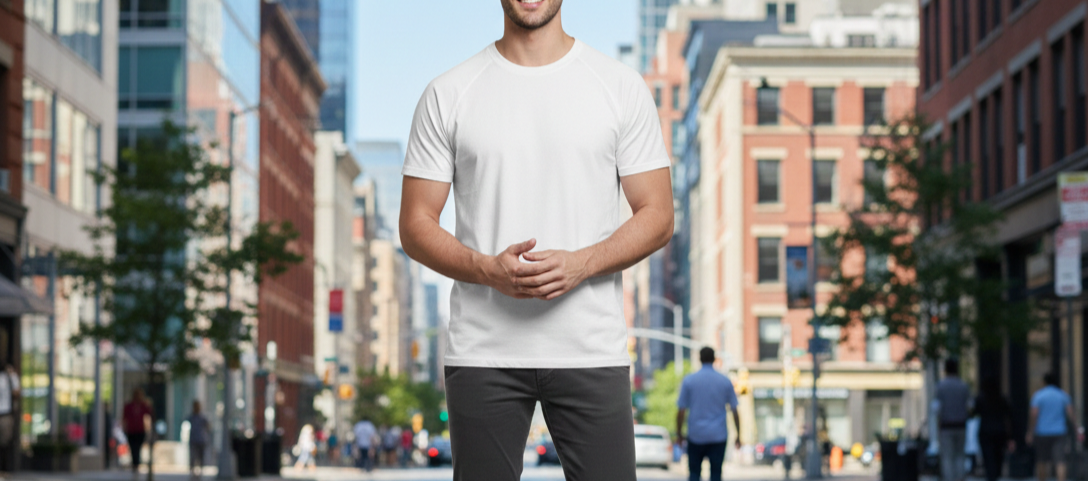 T-Shirt Uomo Girocollo Jersey