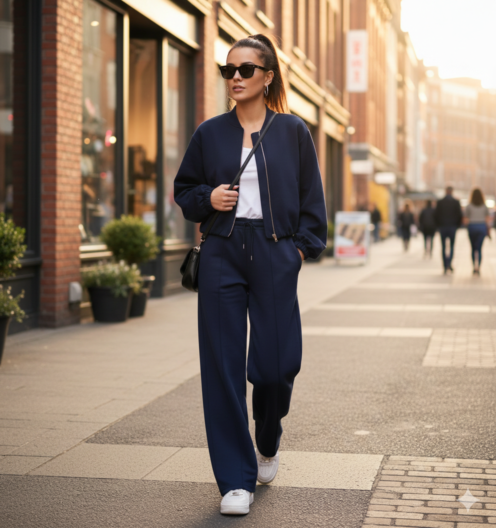 Completo Donna Bomber Pantapalazzo