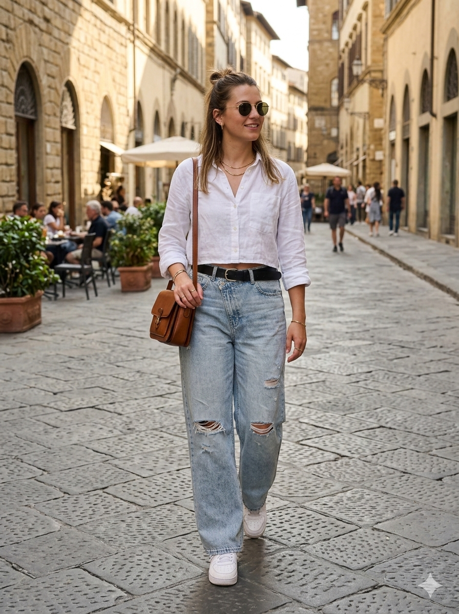 Jeans Donna Asimmetrico