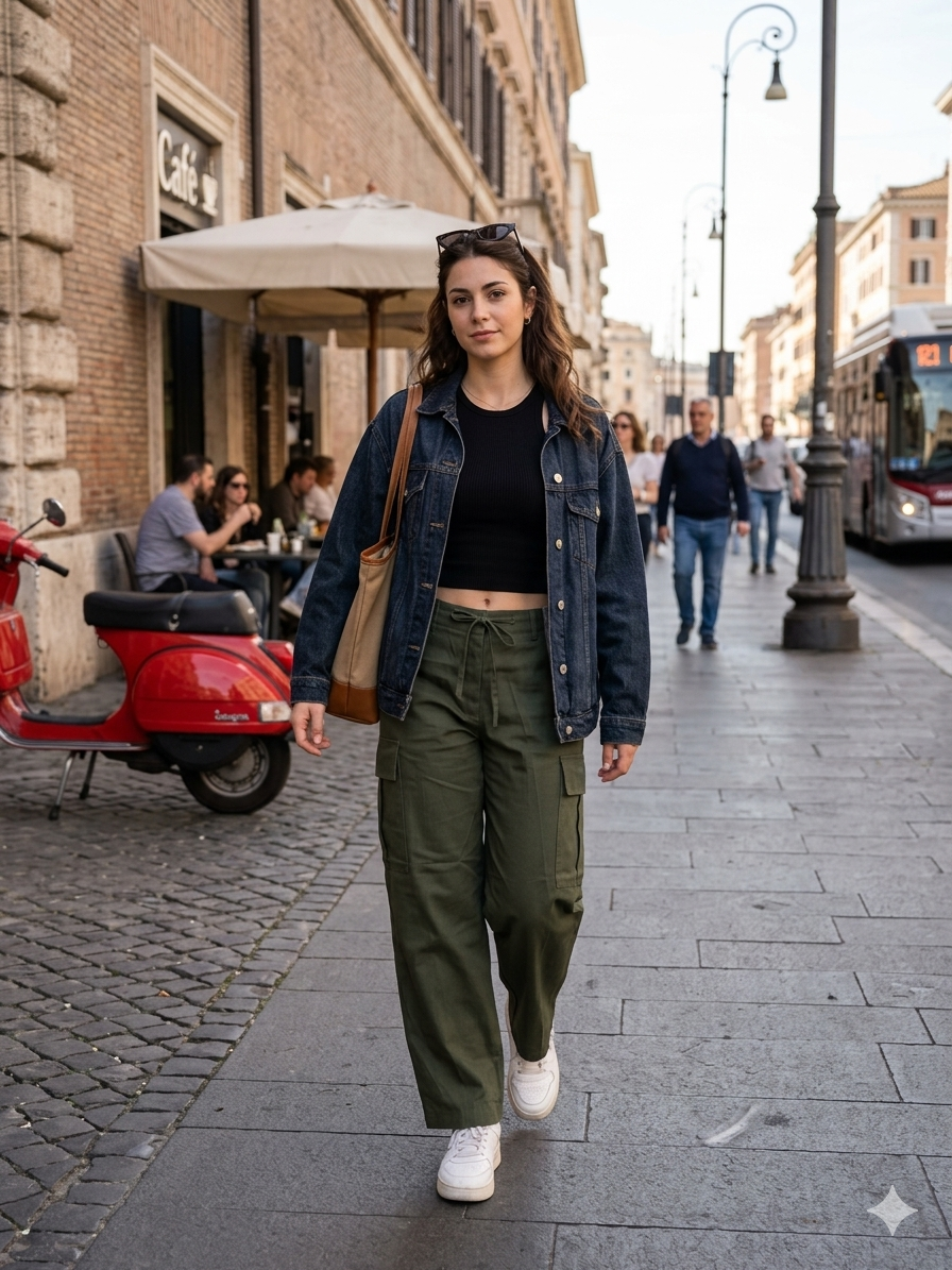Pantalone Donna Cargo