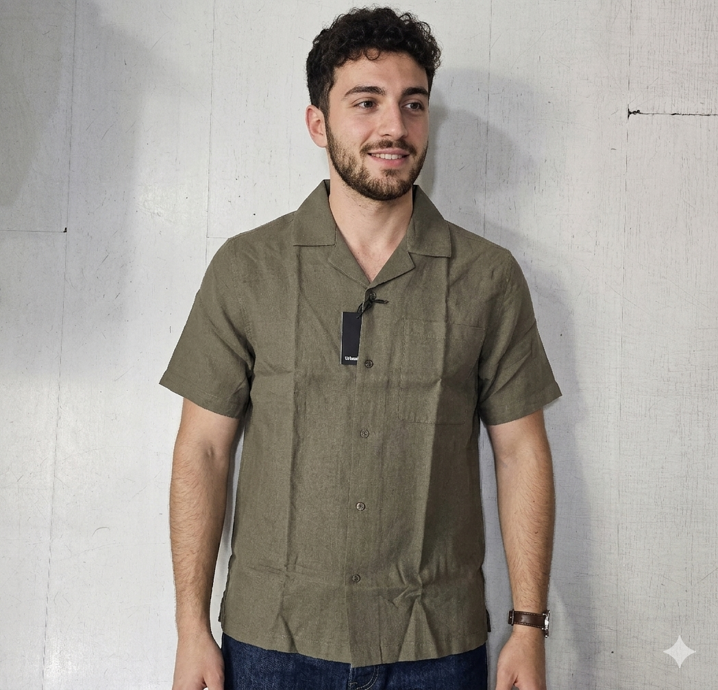 Camicia Uomo Misto Lino