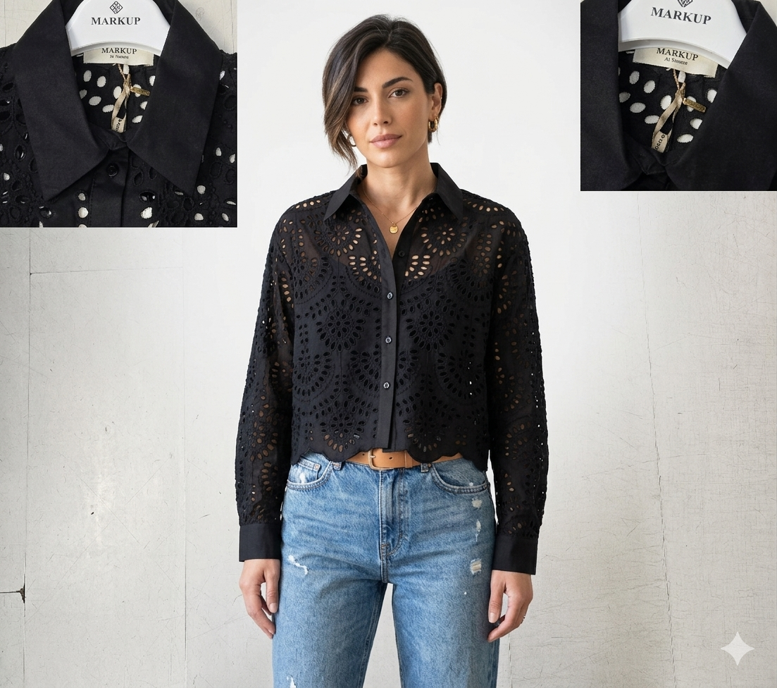Giacca Donna Pizzo Macramè