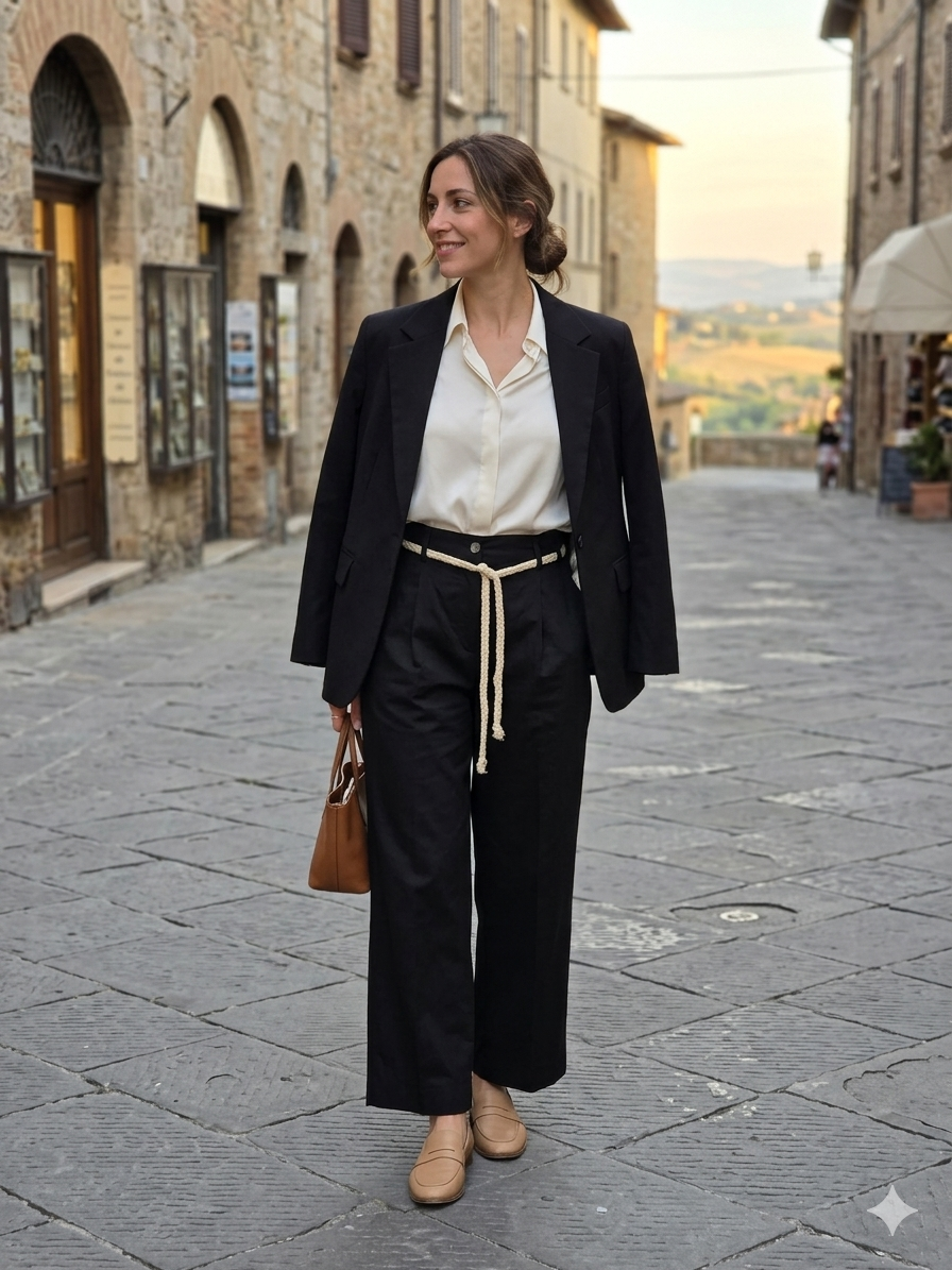 Pantalone Donna Popeline