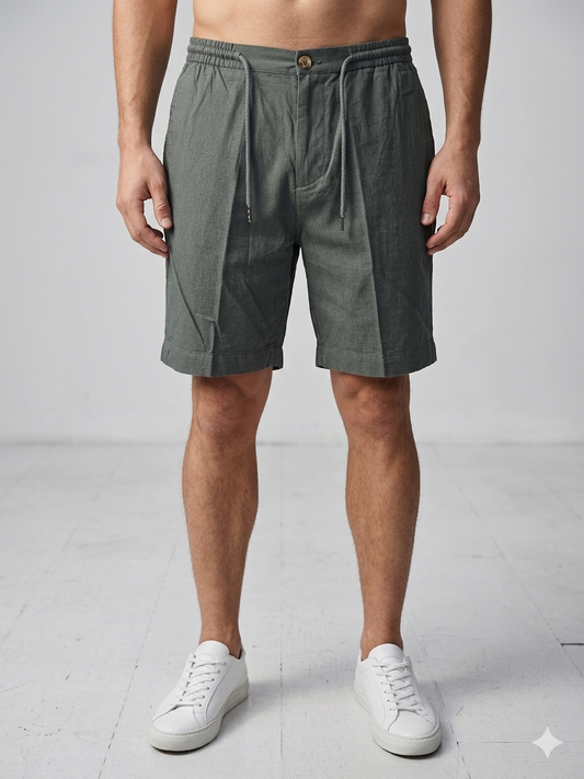 Bermuda Uomo Misto Lino